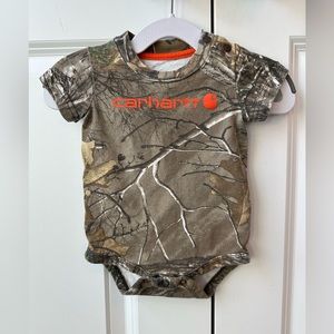 Carhartt Camo One-Piece with Orange Logo